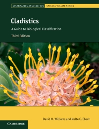 Imagen de portada: Cladistics 3rd edition 9781107008106