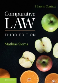 Cover image: Comparative Law 3rd edition 9781108840859
