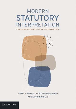 Cover image: Modern Statutory Interpretation 9781108816021