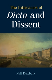 Cover image: The Intricacies of Dicta and Dissent 9781108841498