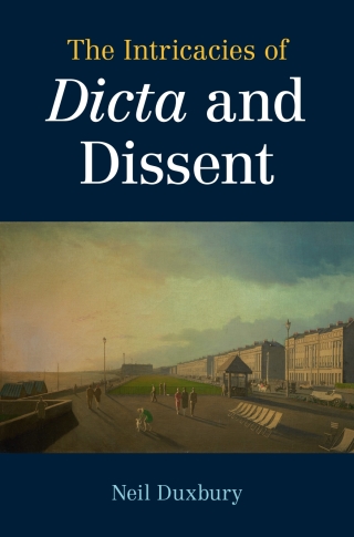 Imagen de portada: The Intricacies of Dicta and Dissent 9781108841498