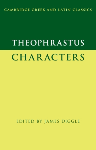 Imagen de portada: Theophrastus: Characters 9781108831284