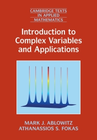 Imagen de portada: Introduction to Complex Variables and Applications 1st edition 9781108832618