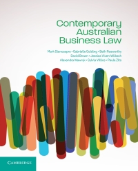 Omslagafbeelding: Contemporary Australian Business Law 9781108984676