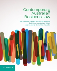 Cover image: Contemporary Australian Business Law 9781108984676