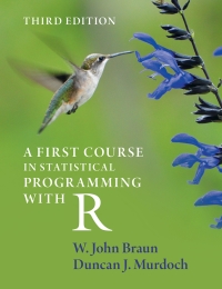 Cover image: A First Course in Statistical Programming with R 3rd edition 9781108995146