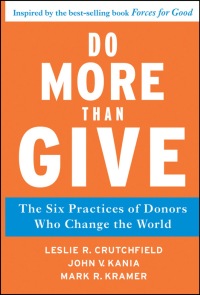 Omslagafbeelding: Do More Than Give: The Six Practices of Donors Who Change the World 1st edition 9780470891445