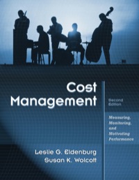 Imagen de portada: Cost Management; Measuring, Monitoring, and Motivating Performance 2nd edition 9780470769423