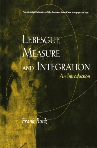 Cover image: Lebesgue Measure and Integration 1st edition 9780470537619