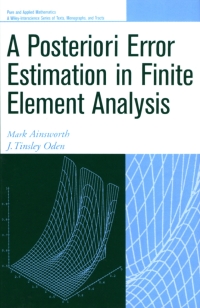 Imagen de portada: A Posteriori Error Estimation in Finite Element Analysis 1st edition 9780471294115