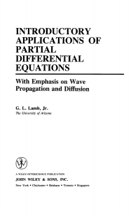 صورة الغلاف: Introductory Applications of Partial Differential Equations 1st edition 9780471311232