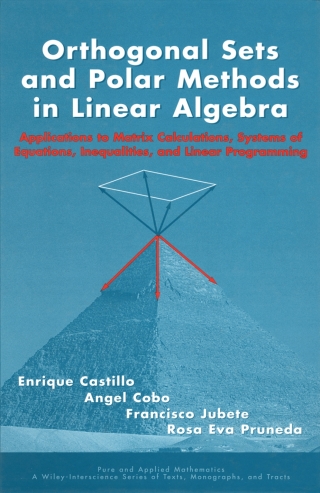 Cover image: Orthogonal Sets and Polar Methods in Linear Algebra 1st edition 9780471328896