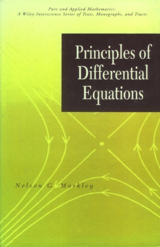 Cover image: Principles of Differential Equations 1st edition 9780471649564