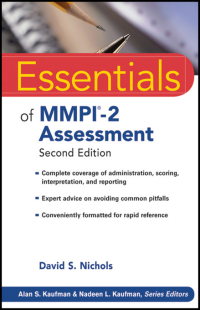 Cover image: Essentials of MMPI-2 Assessment 2nd edition 9780470923238