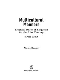 صورة الغلاف: Multicultural Manners 1st edition 9780471684282