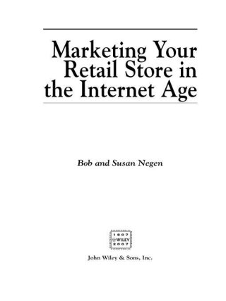 Cover image: Marketing Your Retail Store in the Internet Age 1st edition 9780470043936