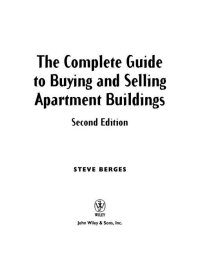 Cover image: The Complete Guide to Buying and Selling Apartment Buildings 2nd edition 9780471684053