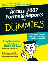 Imagen de portada: Access 2007 Forms and Reports For Dummies 1st edition 9780470046593