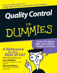 صورة الغلاف: Quality Control for Dummies 1st edition 9780470069097