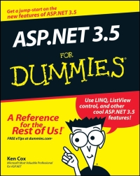 Cover image: ASP.NET 3.5 For Dummies 1st edition 9780470195925