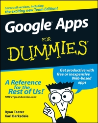 Cover image: Google Apps For Dummies 1st edition 9780470189580