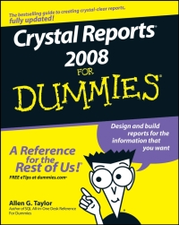 Imagen de portada: Crystal Reports 2008 For Dummies 1st edition 9780470290774