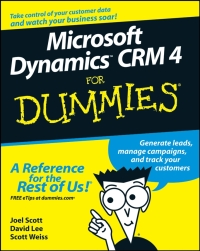 Cover image: Microsoft Dynamics CRM 4 For Dummies 1st edition 9780470343258