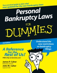 Cover image: Personal Bankruptcy Laws For Dummies 2nd edition 9780471773801