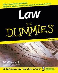 Cover image: Law For Dummies 2nd edition 9780764558306