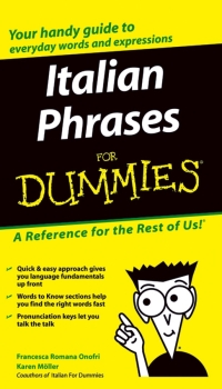Imagen de portada: Italian Phrases For Dummies 1st edition 9780764572036