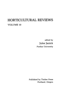 صورة الغلاف: Horticultural Reviews 1st edition 9781118064368