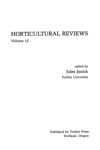 صورة الغلاف: Horticultural Reviews 1st edition 9781118064382