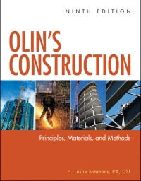Cover image: Olin's Construction: Principles, Materials, and Methods 9th edition 9780470547403