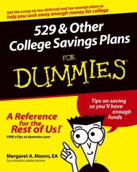 Imagen de portada: 529 and Other College Savings Plans For Dummies 1st edition 9780764537479