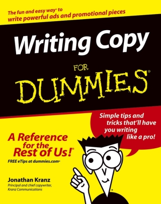 Imagen de portada: Writing Copy For Dummies 1st edition 9780764569692