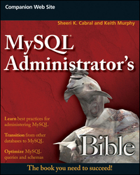 Titelbild: MySQL Administrator's Bible 1st edition 9780470416914