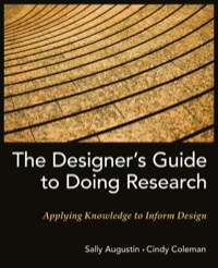 Cover image: The Designer's Guide to Doing Research: Applying Knowledge to Inform Design 1st edition 9780470601730