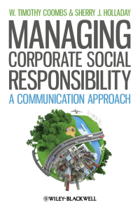 Cover image: Managing Corporate Social Responsibility: A Communication Approach 1st edition 9781444336450