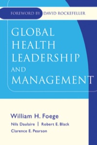 Cover image: Global Health Leadership and Management 1st edition 9780787971533