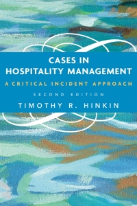 Cover image: Cases in Hospitality Management: A Critical Incident Approach 2nd edition 9780471686934