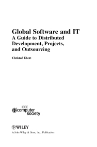 Imagen de portada: Global Software and IT 1st edition 9780470636190