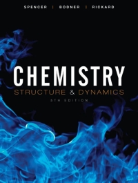 Imagen de portada: Chemistry: Structure and Dynamics 5th edition 9780470587119