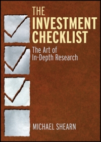 Imagen de portada: The Investment Checklist: The Art of In-Depth Research 1st edition 9780470891858