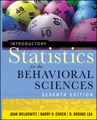 Cover image: Introductory Statistics for the Behavioral Sciences, 7th Edition 7th edition 9780470907764