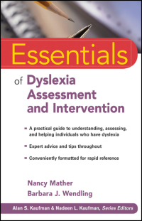 صورة الغلاف: Essentials of Dyslexia Assessment and Intervention 1st edition 9780470927601