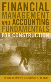 Cover image: Financial Management and Accounting Fundamentals for Construction 1st edition 9780470182710