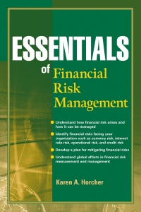 Imagen de portada: Essentials of Financial Risk Management 1st edition 9780471706168