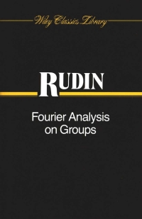 Imagen de portada: Fourier Analysis on Groups 1st edition 9780471523642