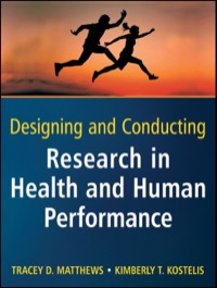 Cover image: Designing and Conducting Research in Health and Human Performance 1st edition 9780470404805