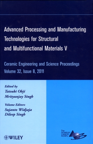 Cover image: Advanced Processing and Manufacturing Technologies for Structural and Multifunctional Materials V 1st edition 9781118059937